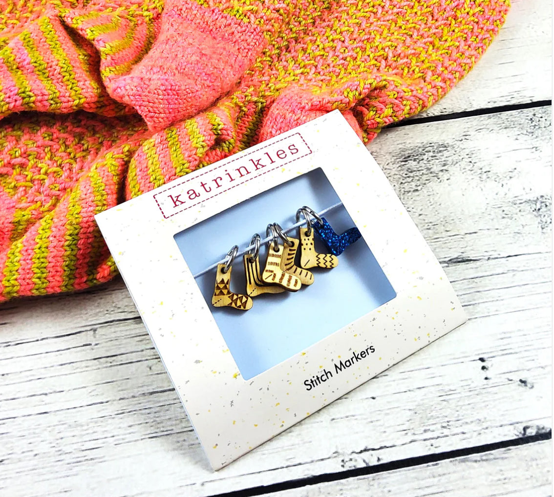 Katrinkles Wooden Stitch Markers