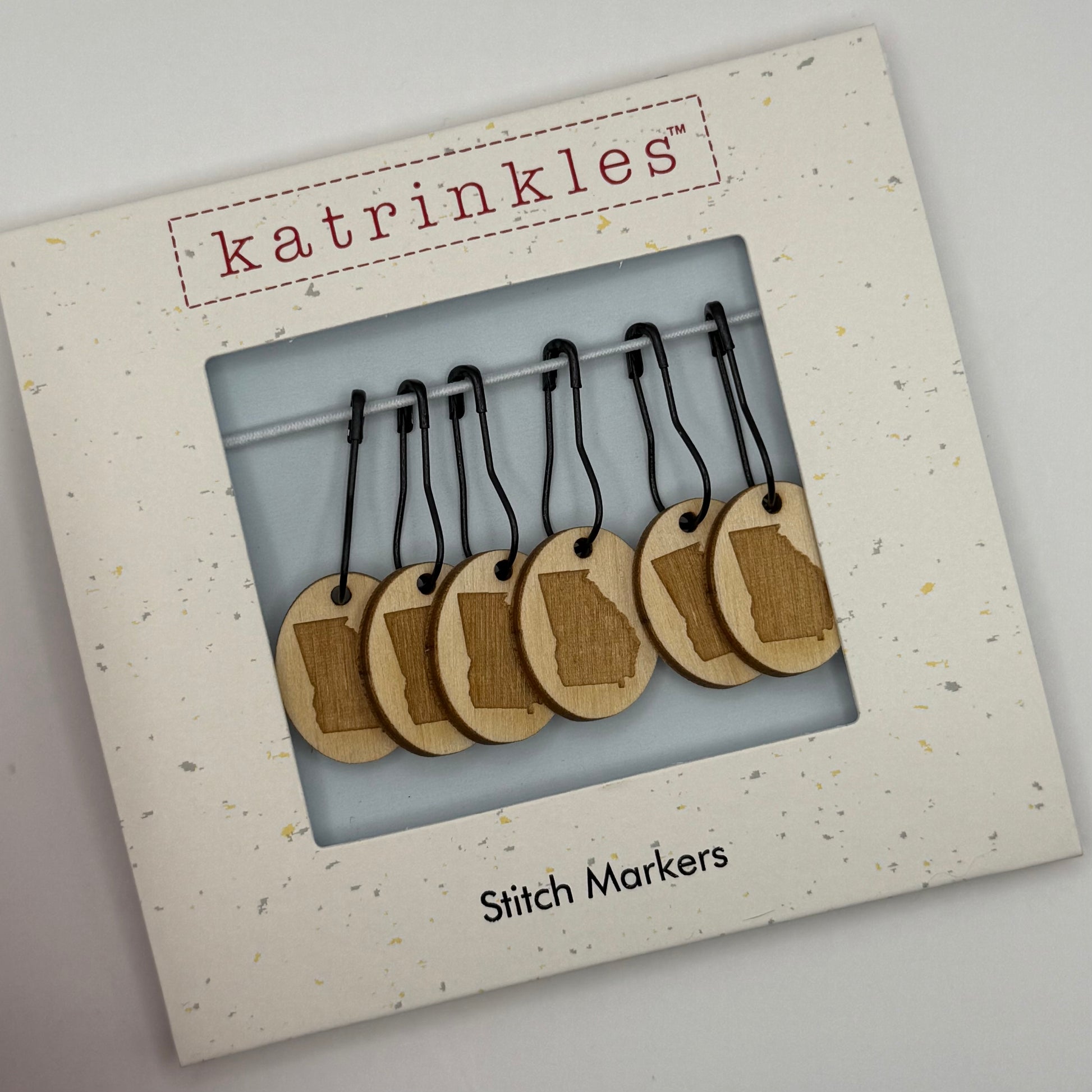 Katrinkles Wooden Stitch Markers